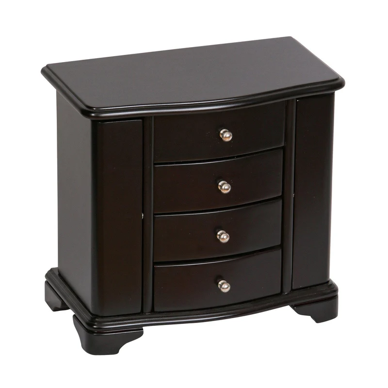 Dane Wooden Jewelry Box in Java Finish