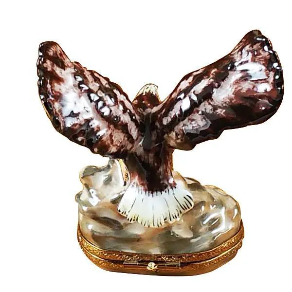 Eagle with American Flag Limoges Box by Rochard™