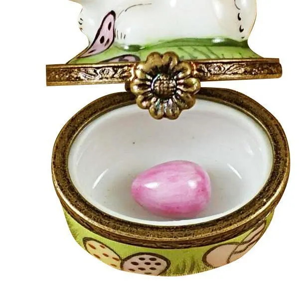 Mini Rabbit with Easter Eggs Limoges Box by Rochard™