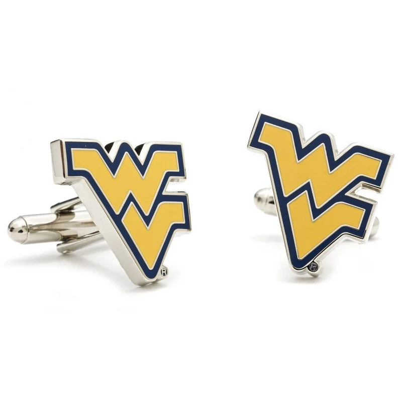 West Virginia University Enamel Cufflinks