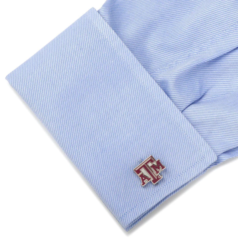 Texas A & M Aggies Enamel Cufflinks
