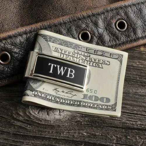 Millionaire Personalized Silver Money Clip