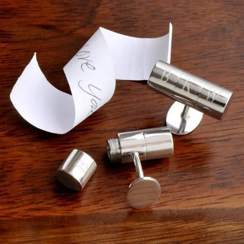 Secret Agent Personalized Cufflinks