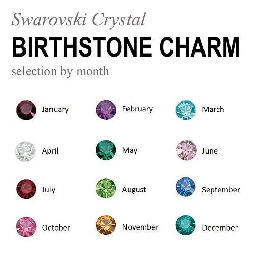 Swarovski Personalized Birthstone Charm Necklace