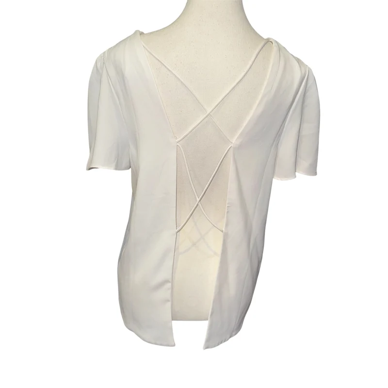 Open back boxy top