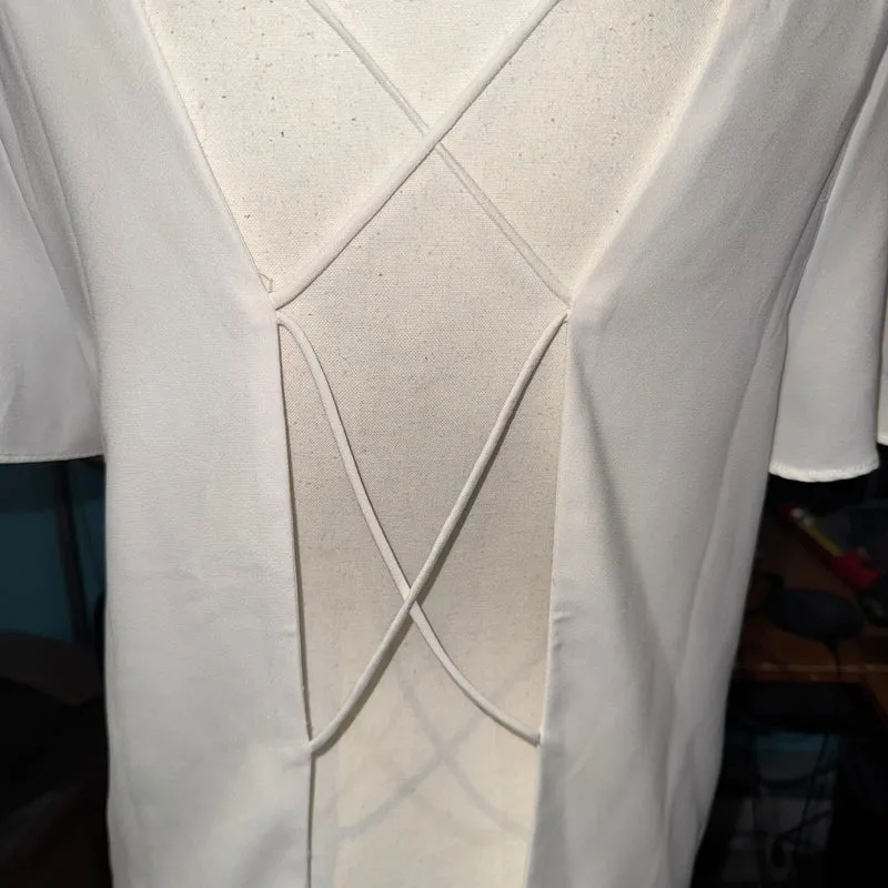 Open back boxy top