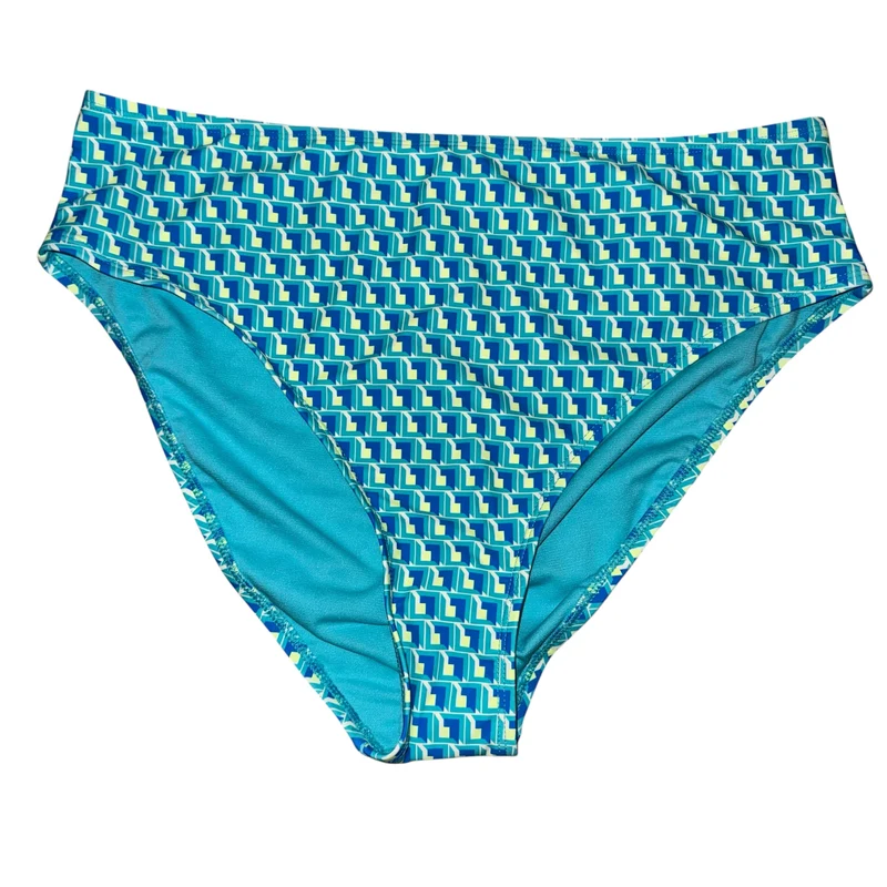 High waisted geo print bikini