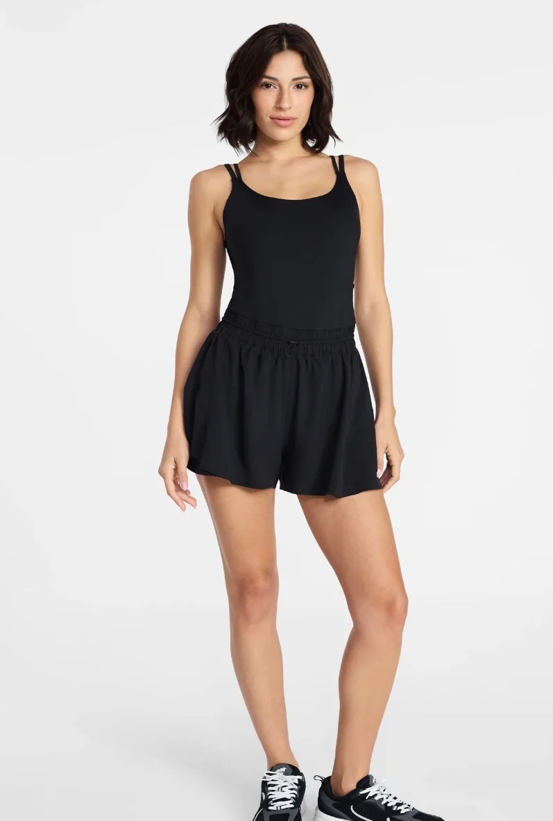 Cinch waist romper