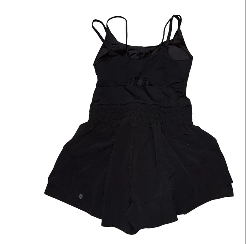 Cinch waist romper