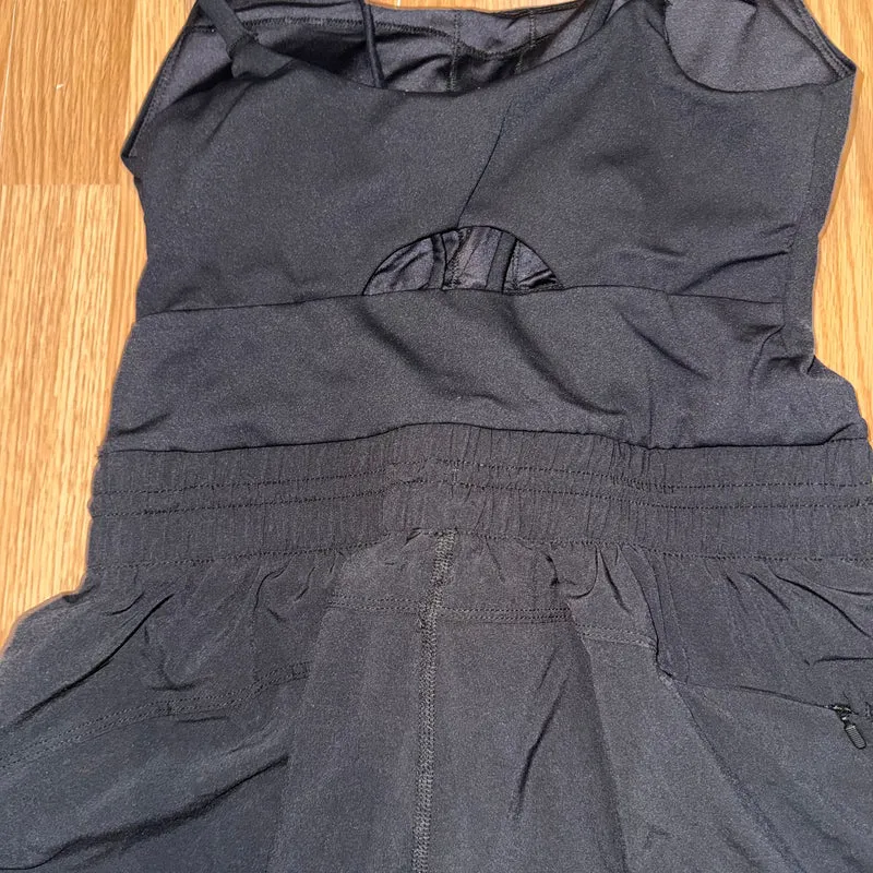Cinch waist romper
