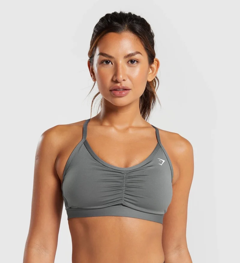 Ruched sports bra