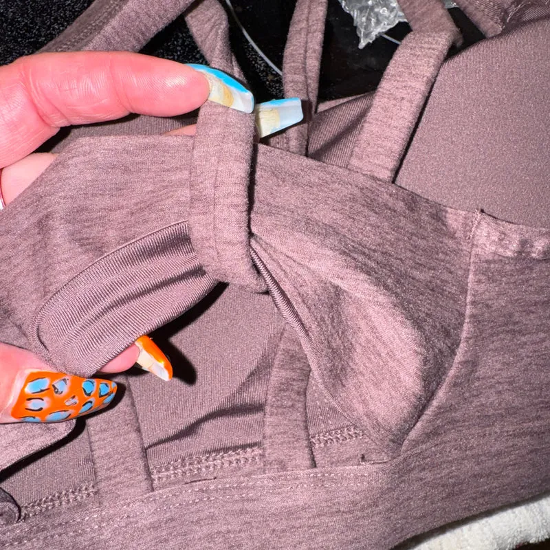Butter core twist sports bra