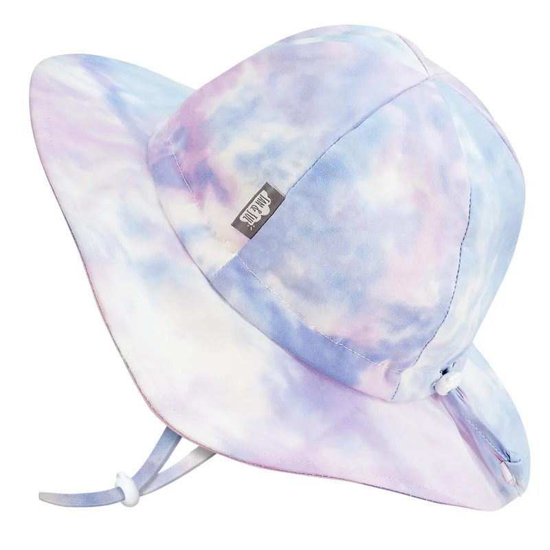 Jan & Jul - Chapeau soleil ajustable en coton, bonbon Tie-dye(0/6 mois)