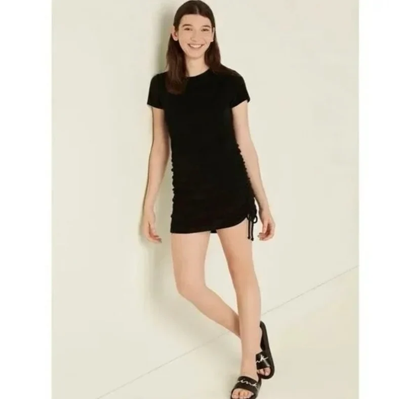 PINK Victoria’s Secret Terry ruched mini dress