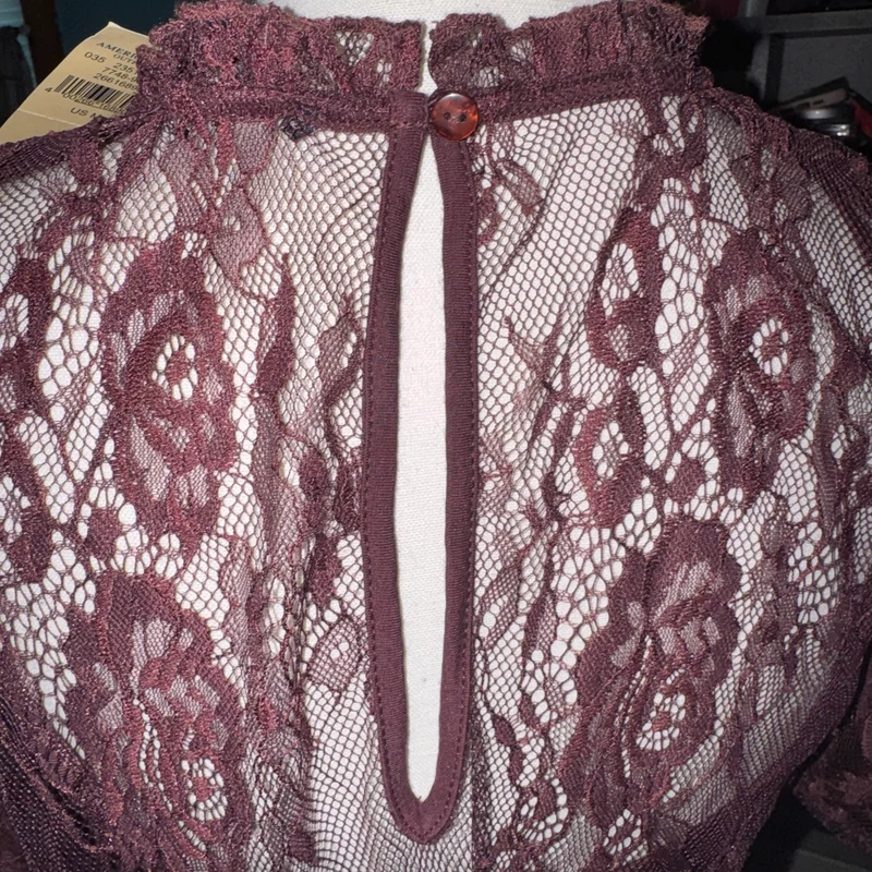 Lace overlay top