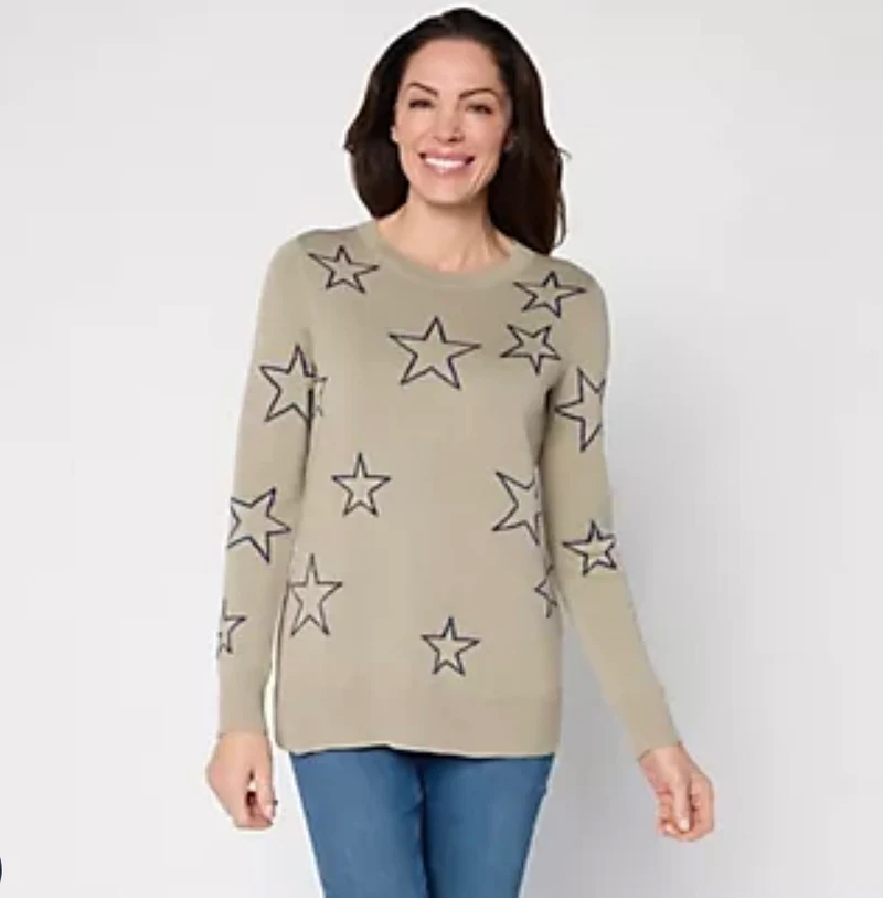 Sketchy shining star sweater