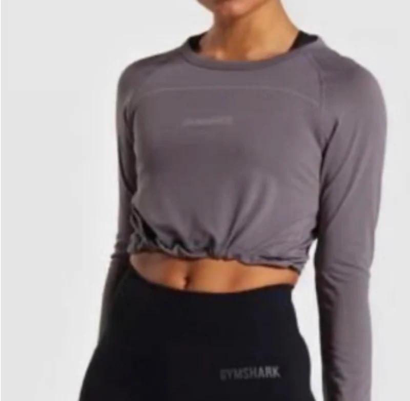 Cropped cinch waist top