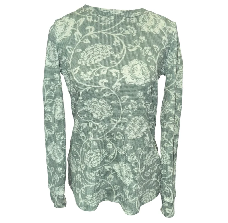 Floral waffle knit top - 2 colors