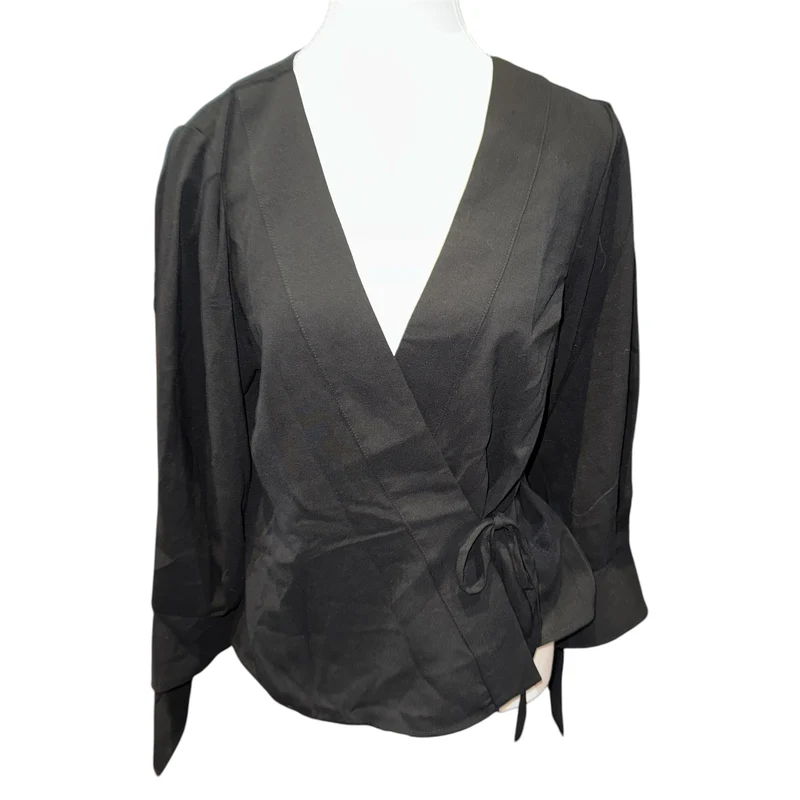 Wilena statement sleeve wrap top