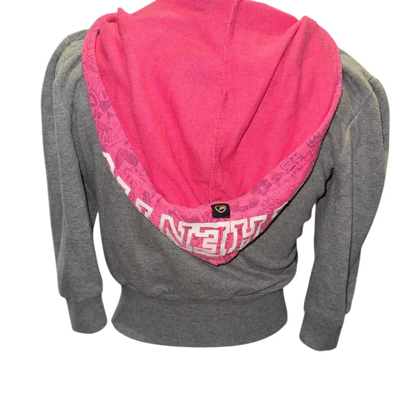 Vintage ecko red cropped zip up hoodie