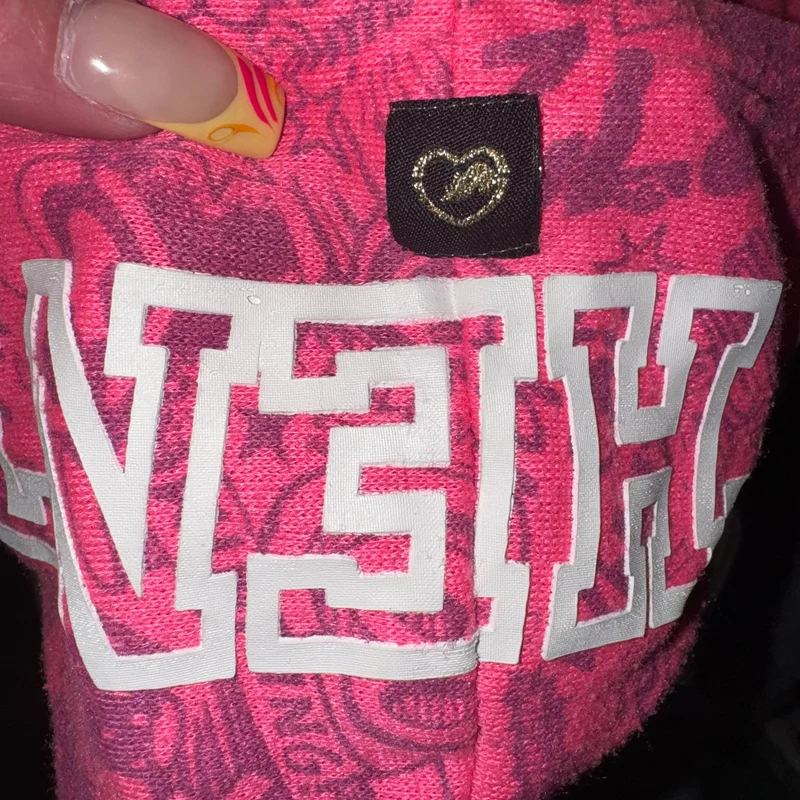Vintage ecko red cropped zip up hoodie