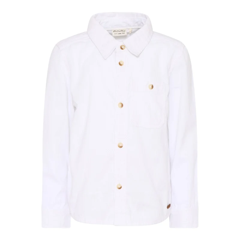Minymo - Chemise manches longues, blanche