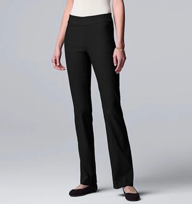 Mid rise bootcut pants
