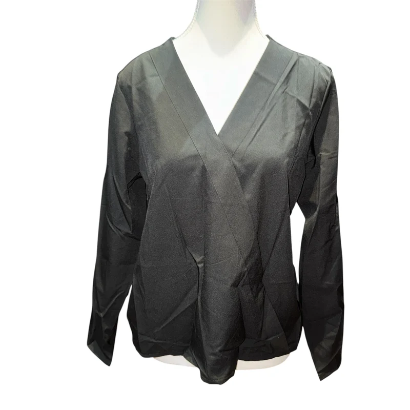 Wrap front blouse