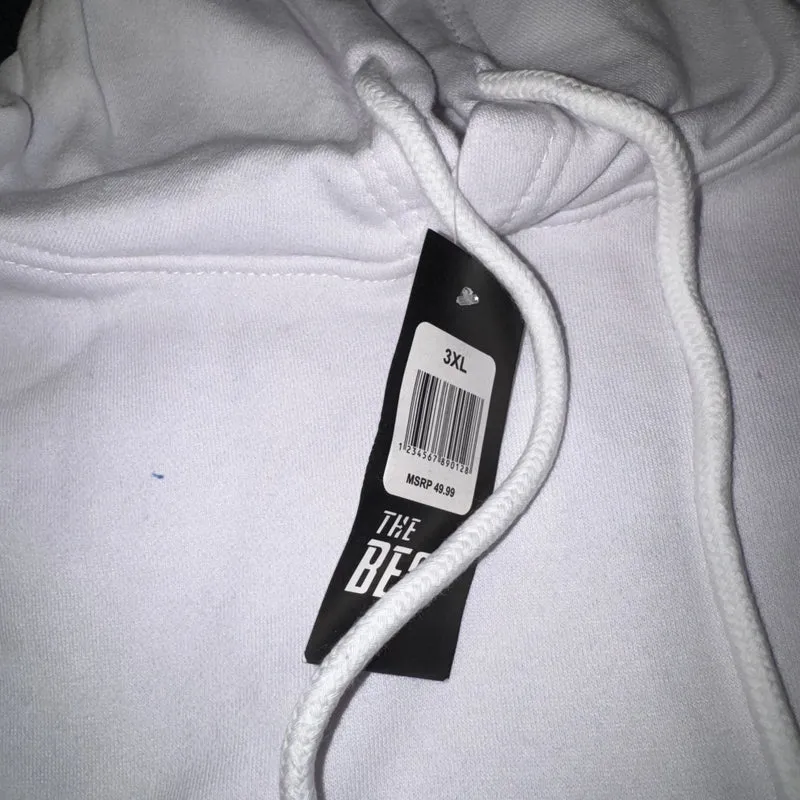 Men’s white hoodie