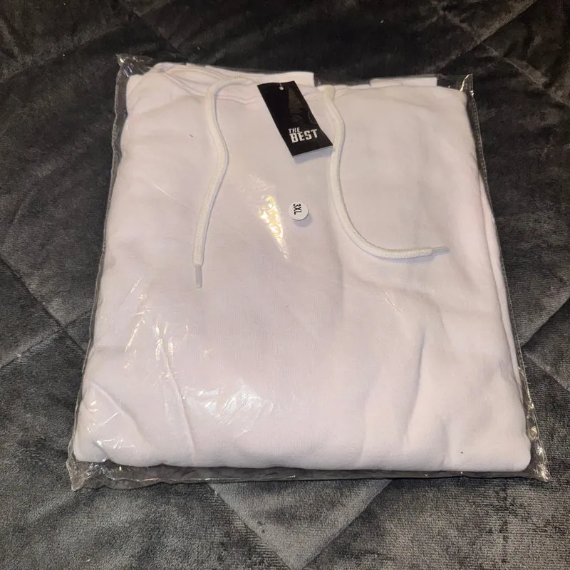 Men’s white hoodie