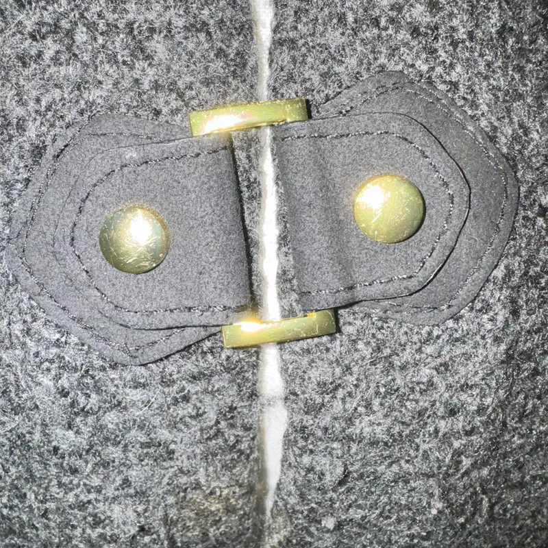 Gray knit acrylic cardigan
