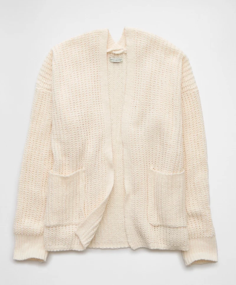 Soft open front cardigan