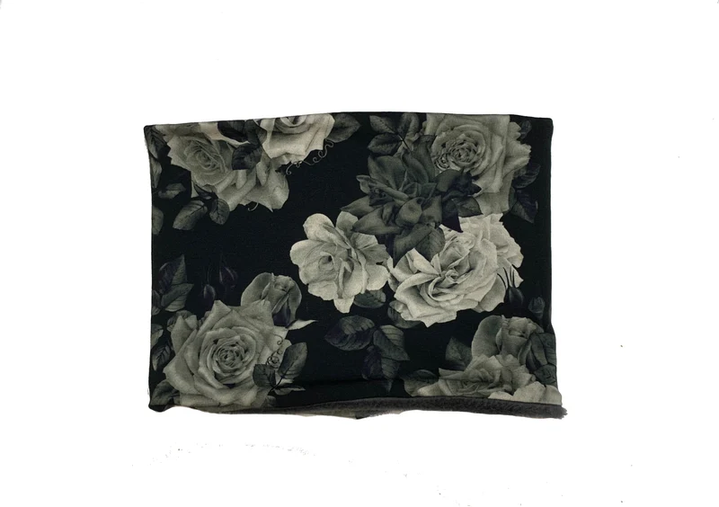 MEF Créations - Cache cou doublé en polar - fleurs vintages