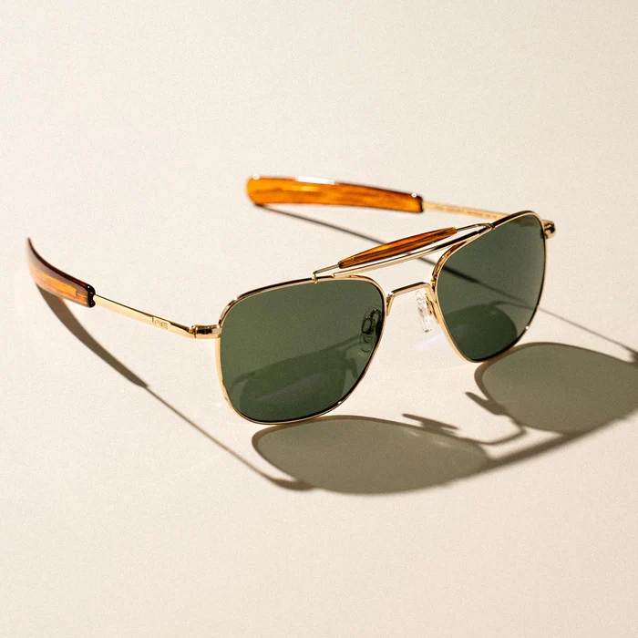 RANDOLPH - Aviator II 23k Gold & AGX