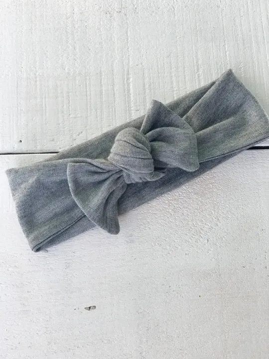 Mini bretzel- bandeau gris foncée