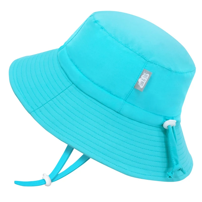 Jan & Jul - Chapeau de soleil seau Aqua-Dry Gro-With-Me® pour enfants | Sarcelle