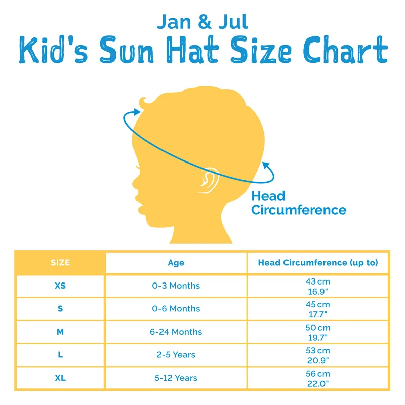 Jan & Jul - Chapeau de soleil seau Aqua-Dry Gro-With-Me® pour enfants | Sarcelle