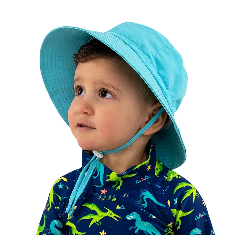 Jan & Jul - Chapeau de soleil seau Aqua-Dry Gro-With-Me® pour enfants | Sarcelle