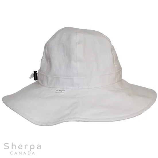 Sherpa - CHAPEAU BRIM - ST-TROPEZ LIN BLANC (6-12 mois)