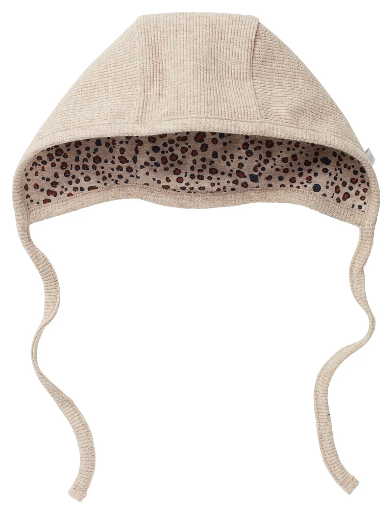 Noppies - bonnet réversible beige (3/6 mois)