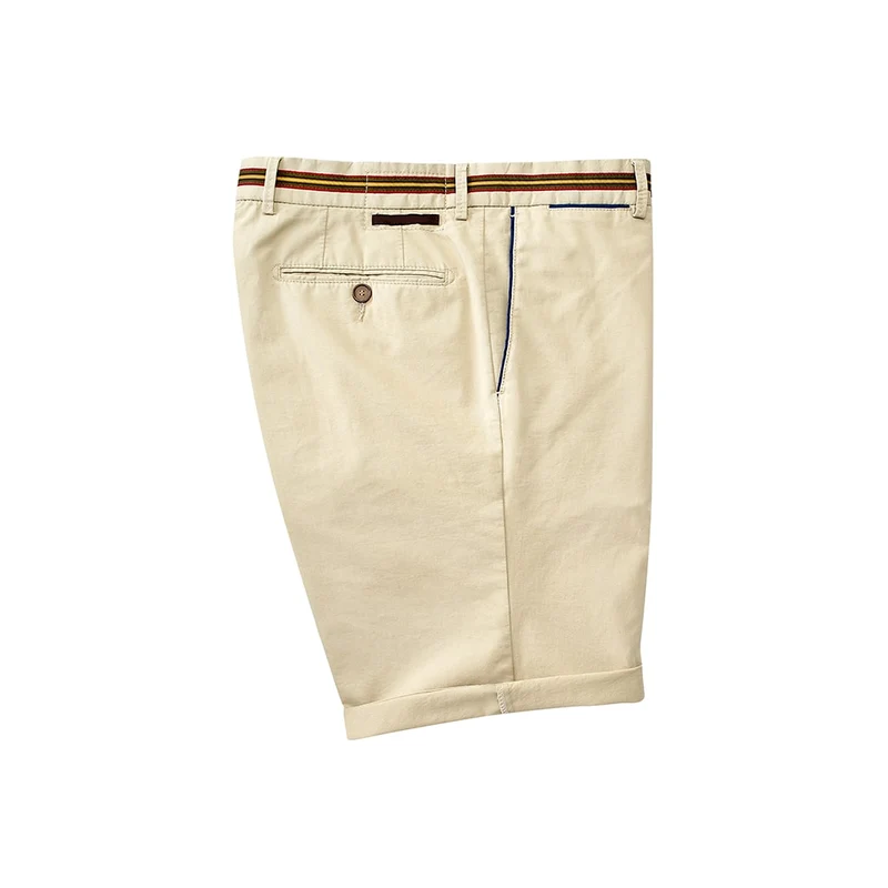 Cuffed Khaki Shorts