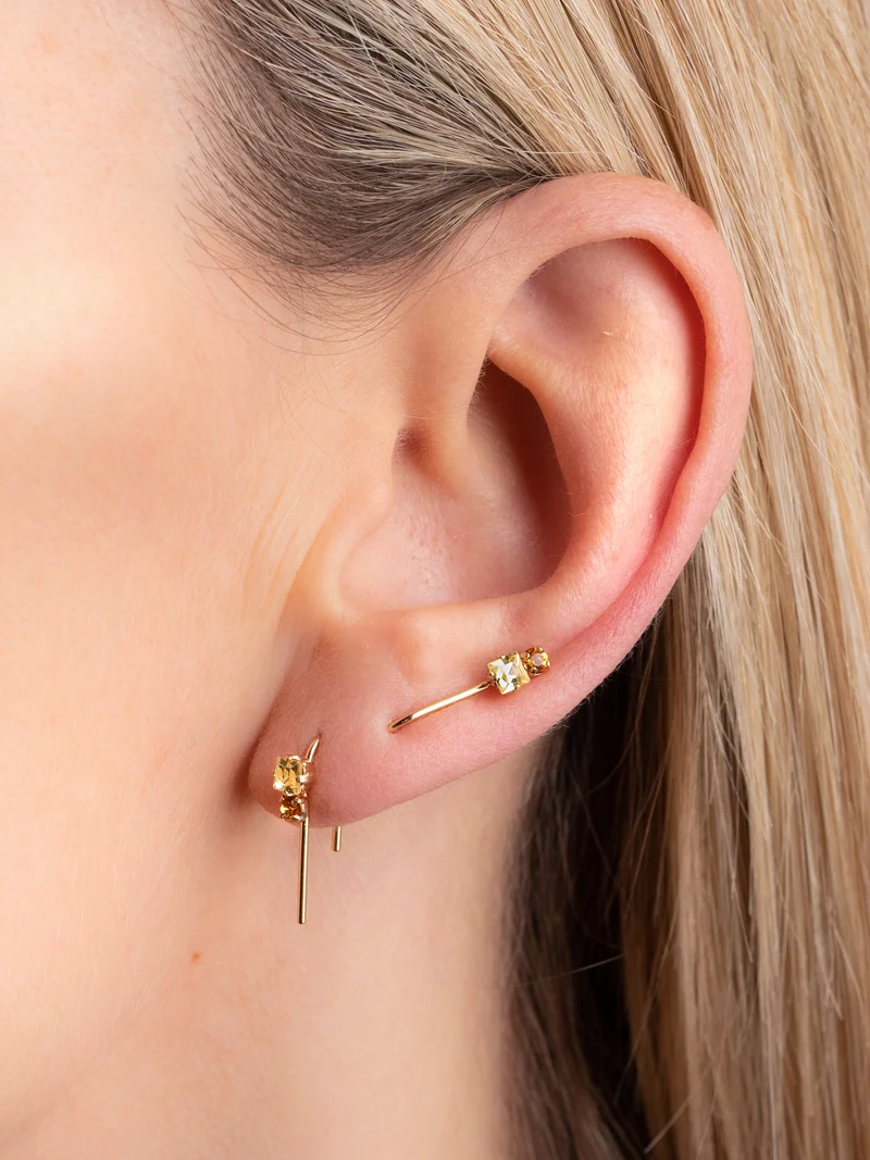 Paire de boucles asymétriques Valentin