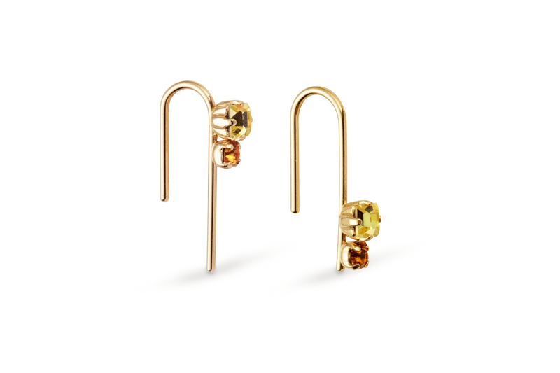Paire de boucles asymétriques Valentin