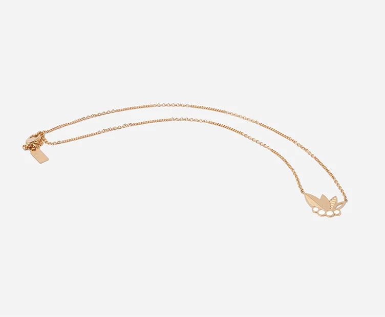 Collier Poo doré et ivoire