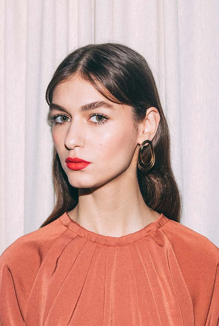 Boucles d'oreilles Leone dorées