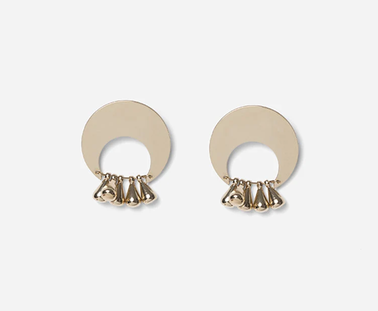 Boucles d'oreilles Nabou dorées