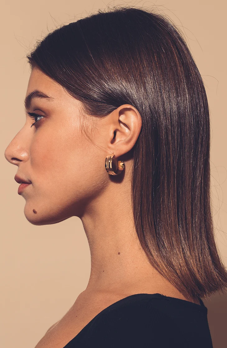 Boucles d'oreilles créoles dorées Odessa
