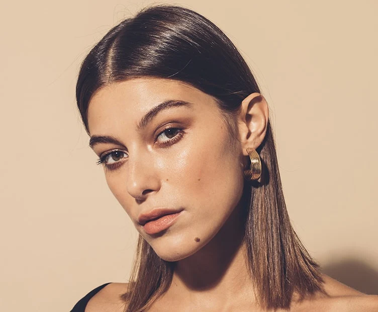 Boucles d'oreilles créoles dorées Hildi