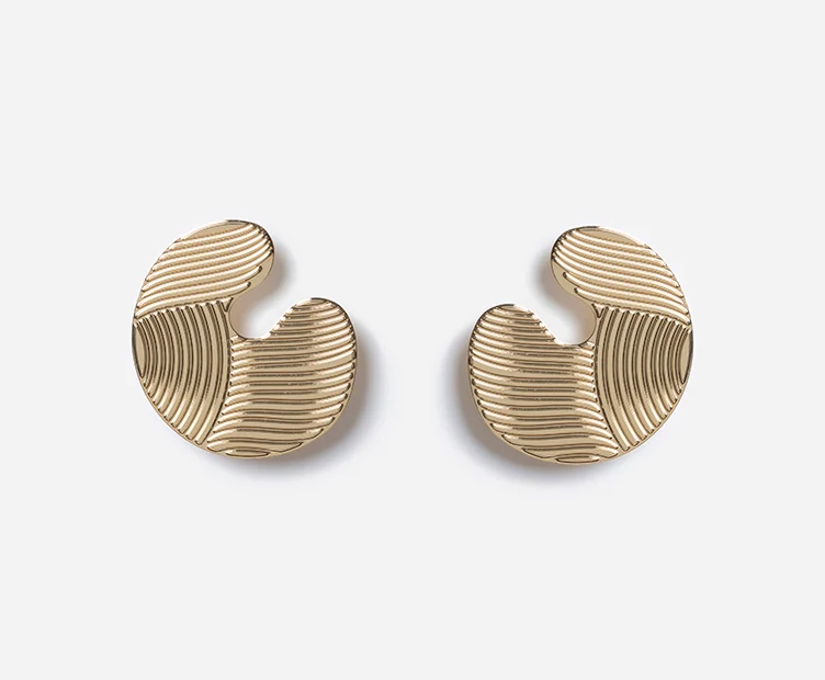 Boucles d'oreilles dorées Arto