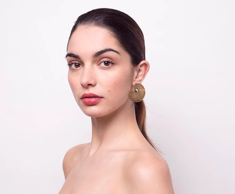 Boucles d'oreilles dorées Arto